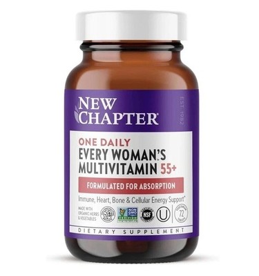 New Chapter Every Woman s One Daily 55+ Multivitamin Tablets- Count- Exp 07/2027