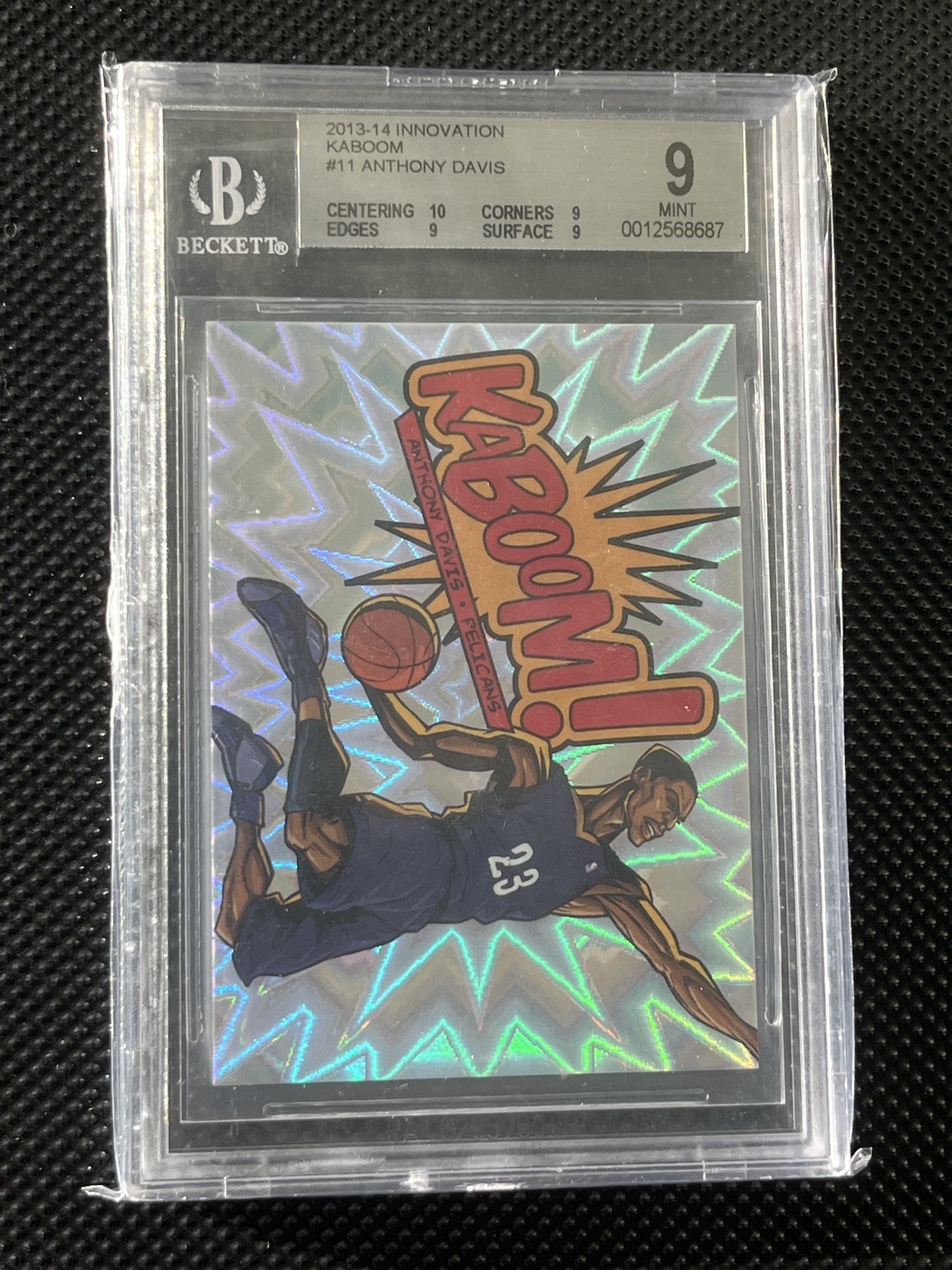 2013 Panini Innovation Kaboom Anthony Davis - BGS 9 Low Pop! On fire 🔥🔥🔥