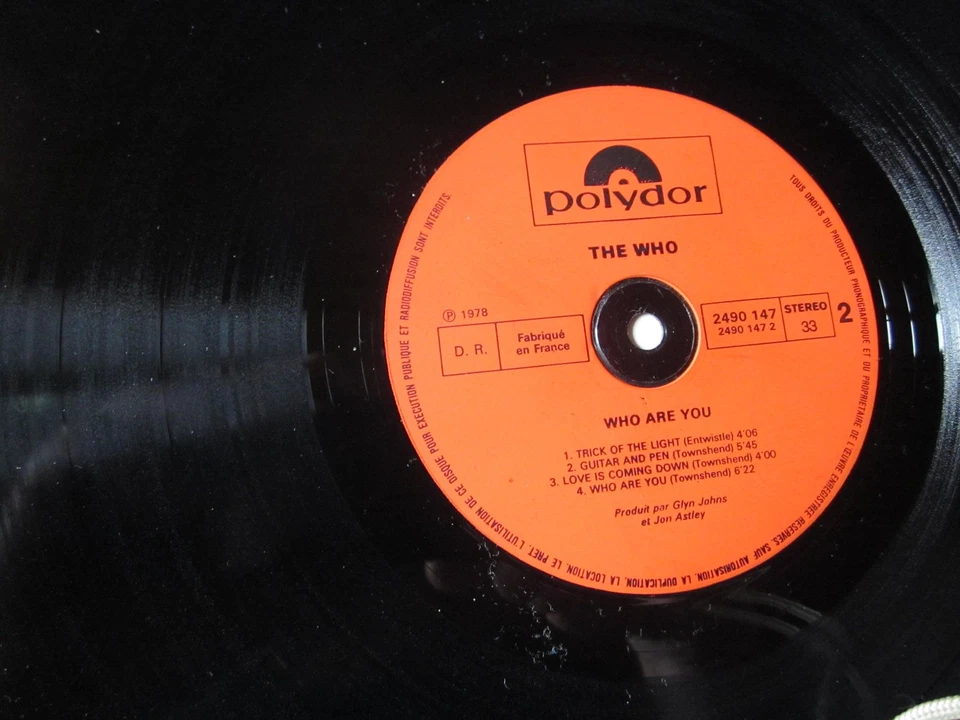 The Who Who are you 33 tours lp 1978 + Poster Pete Townshend - Photo 3/4