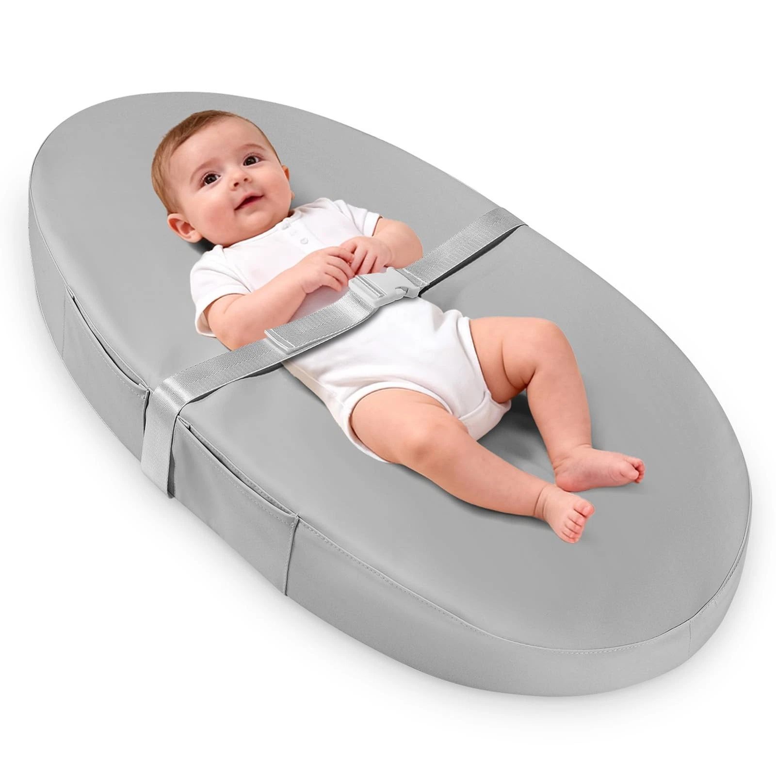 Vegan Leather Baby Changing Mat with Wipeable & Waterproof PU Cover (80 x 40 x
Opens in a new window