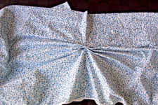 VTG Blue/White Cottagecore Floral Valance~Lined~Cotton Blend~84x 20~5 Avail