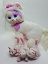 Hasbro Plush Puppies Kitty Surprise Retro Vintage Katze Cat 1994 weiß rosa Babys