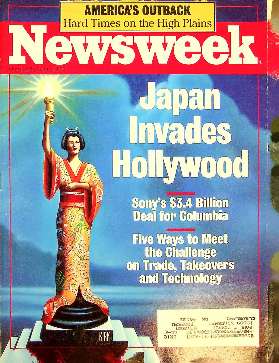 Newsweek Magazine October 9 1989 Japan Purchased Columbia
