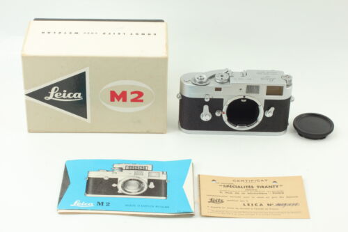  [RARE Haut COMME NEUF DANS SA BOÎTE] Leica M2 35 mm télémètre appareil photo argentique argent du JAPON - Photo 1/10