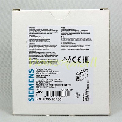Siemens Time Relay 3RP1560-1SP30, Nuovo Senza Scatola, Made In Germany