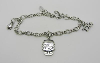 James Avery Sterling Medium Twist Charm Bracelet with Three