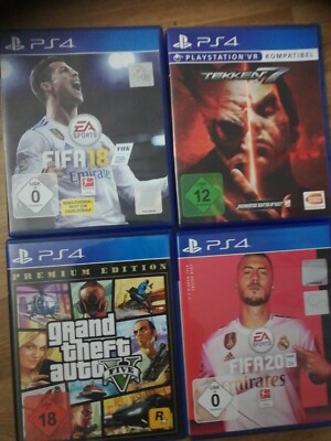 FIFA 20, Fifa 18,grand theft auto 5,tekken 7,