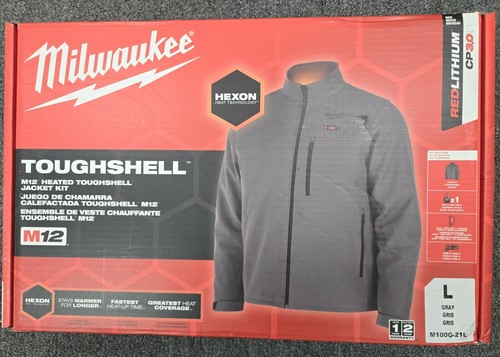Hexon Technology Milwaukee M100G-21L M12 12V Heated TOUGHSHELL Jacket