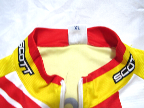 SMS Santini Saunier Duval Cycling Jersey Full Zip Italy Made Size XL (Like US L) - Picture 6 of 11