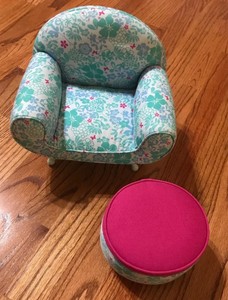 american girl chair and ottoman