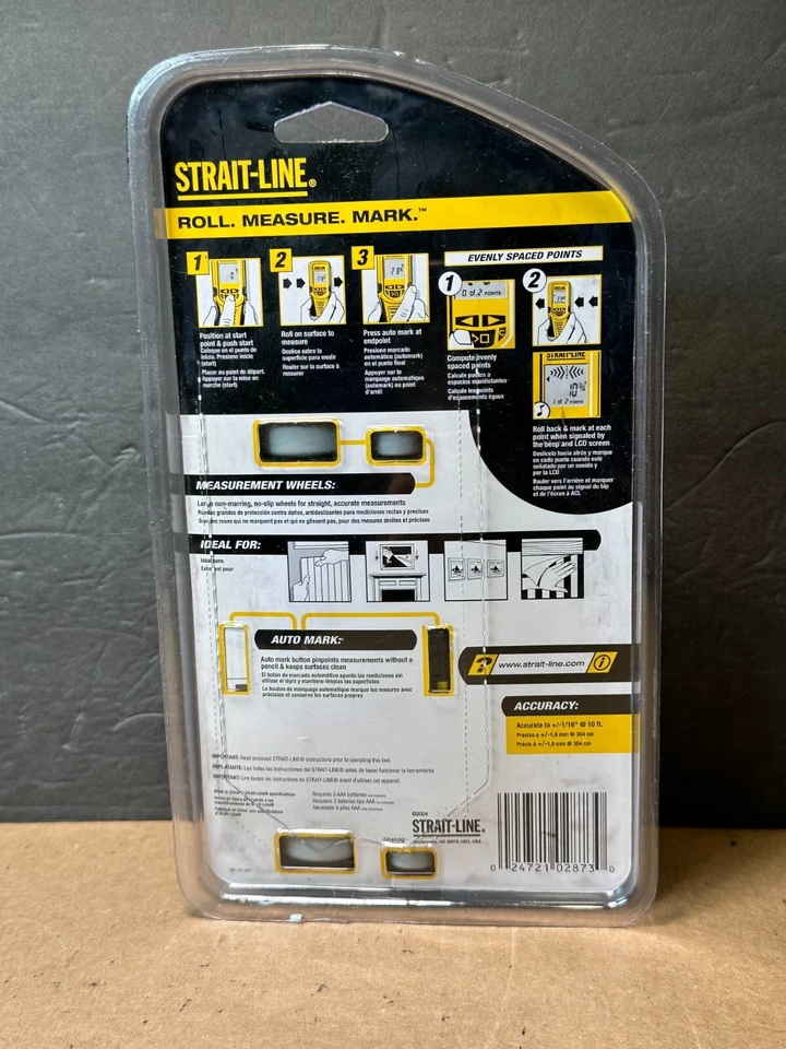 Straight-Line Rolling Tape Digital Measuring Tool Roll To Measure, Calculate NIB - Image 3 of 3