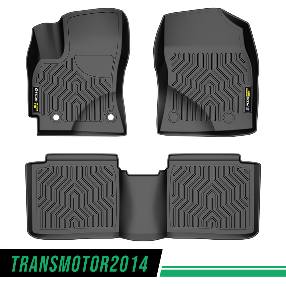 Fit For 2014-2019 Toyota Corolla Sedan All-Weather Black Floor Mats Liners TPE