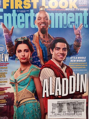 ENTERTAINMENT WEEKLY Magazine Vintage Issue Dec 2018 - Aladdin Cover Will Smith