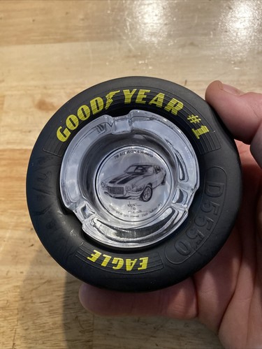 Goodyear Tires AshTray Chevy Camaro Chevrolet NASCAR Rubber Car Truck Auto Cigar
