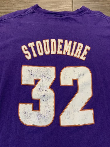Vintage Phoenix Suns Amare Stoudemire Authentic Shirt Sz XL 2000s NBA Y2K Faded - Picture 5 of 5
