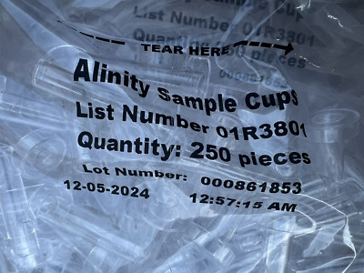 Alinity ci Series Sample Cups 01R3801 F/Abbott Architect Series Analyzers Lot