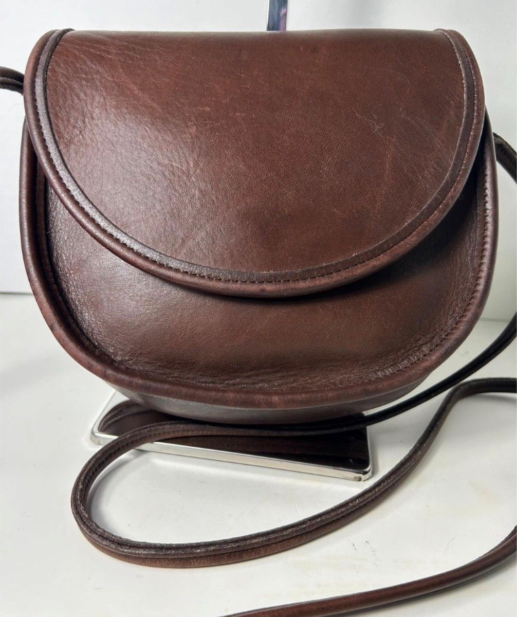 Vintage COACH Casey Bag Rich Dark Brown Glove Tanned Leather No