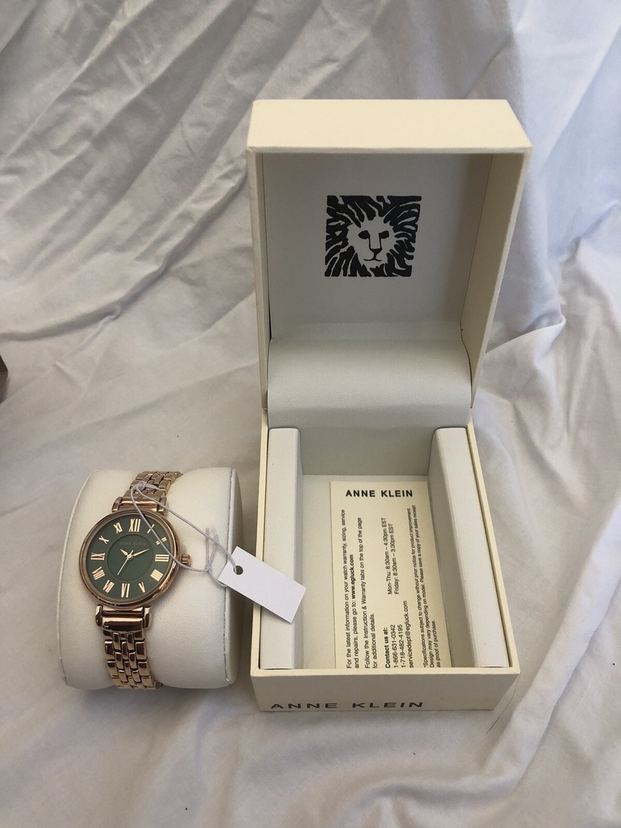 Anne Klein Women's AK/2158GNRG Rose Gold-Tone Bracelet Watch NEW