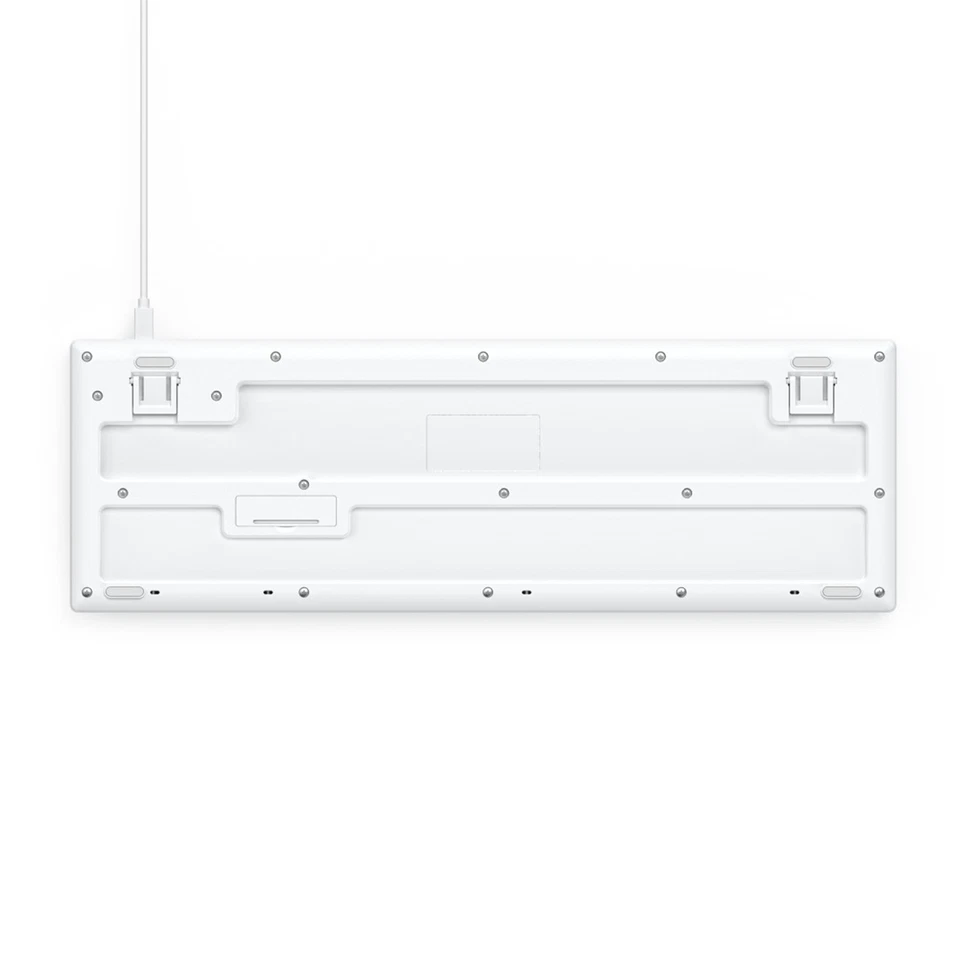 Hama PC Tastatur CK-200 kabelgebunden USB Keyboard DE QWERTZ 8 Media-Tasten Weiß - Bild 4 von 4