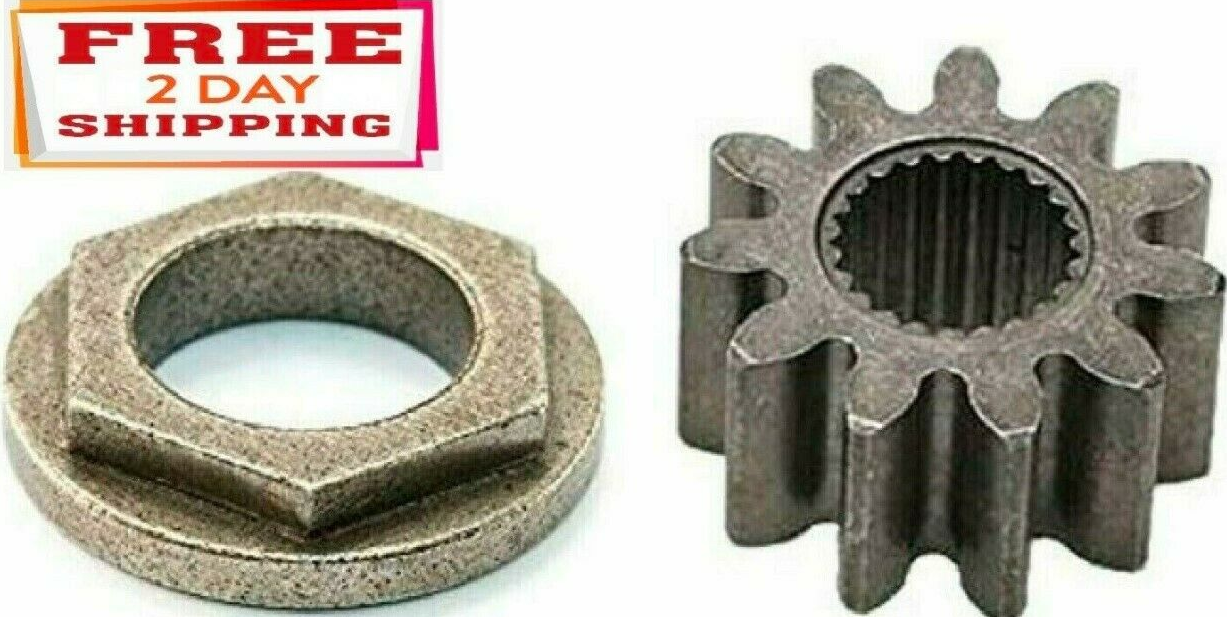 Mower Steering Shaft Pinion Gear & Bushing Cub Cadet LT1042 LT1045