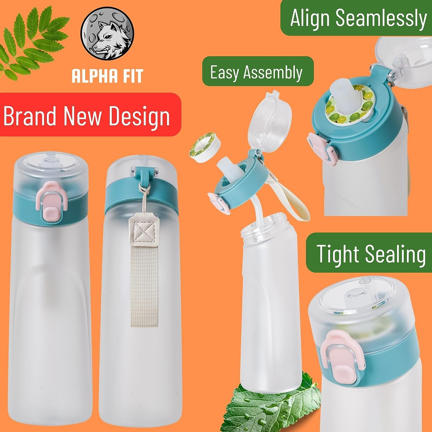 Scent Water Bottle, Air up Drink Bottle with Pods, Kids Water Bottle