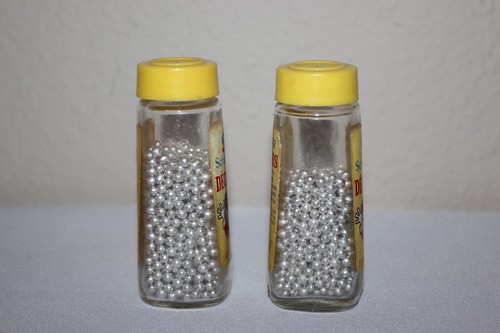 Vintage Schilling Fancy Decors Silver Balls McCormick Cake Sprinkles Bottle Jar - Picture 4 of 6