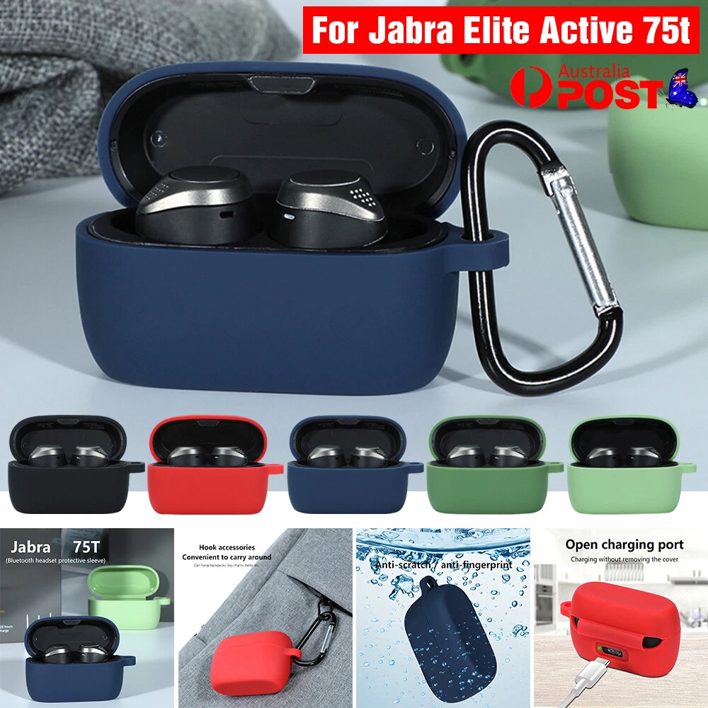 Silicone Protective Case Cover for Jabra Elite Active 75t with