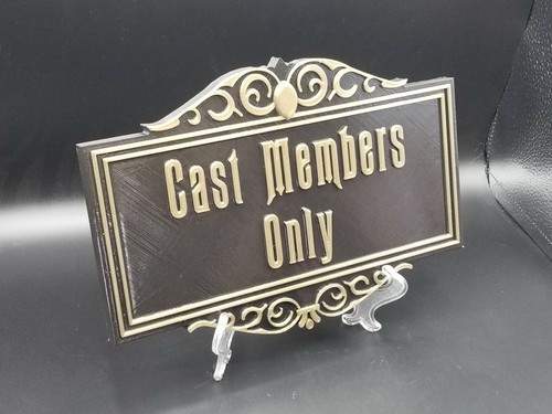 9" Haunted Mansion Inspired Cast Members Only Prop Sign / Plaque Replica - Picture 9 of 9