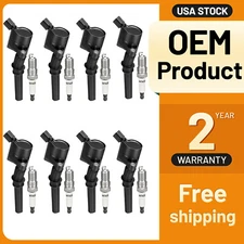 8 Ignition Coil Pack DG508 & Spark Plug SP493 For 2001-2008 E150 4.6L V8