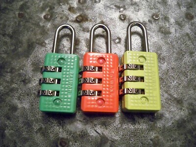 Lot of 7 - Prestolock 3/4'' Combination Padlock Suitcase Luggage Security Lock 