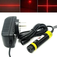 Locator Dot Line Cross 650nm 200mW Focusable Red Laser Diode Module 5V Adapter