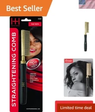 Professional Straightening Comb for Glamorous DIY Hairstyles at Home
