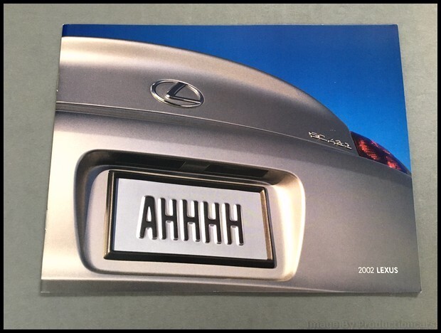 2002 Lexus 30-page Sales Brochure Catalog LS430 ES300 SC430 RX300
