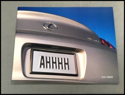 2002 Lexus 30-page Sales Brochure Catalog LS430 ES300 SC430 RX300