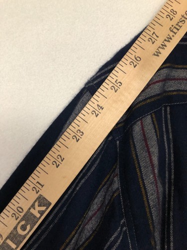 VTG Northwest Territory Shirt Men's L Blue Stripe Acrylic Flannel Lumberjack NWT - Picture 9 of 12