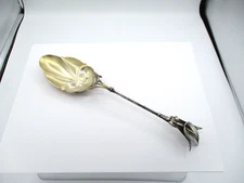 RARE  Whiting CALLA LILY serving spoon lobed bowl !