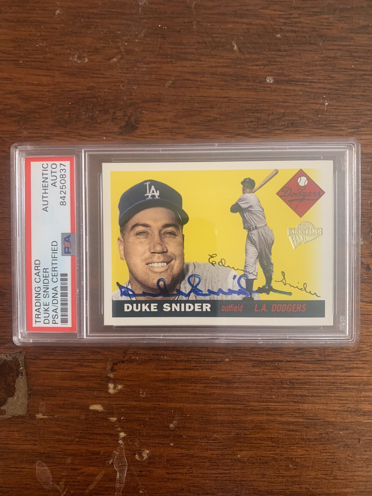 Duke Snider Signed Autograph 1955 Topps Reprint | eBay