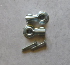 Half bow tie turn latch 1 1/4"  Lot of 2 jelly cupboard cabinet door Hoosier NOS