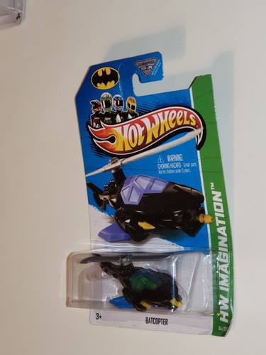 Hot Wheels HW Imagination 2013 Batcopter 64/250 blau schwarz 2012 L2593 neu Vintage 3+ - Bild 4 von 13