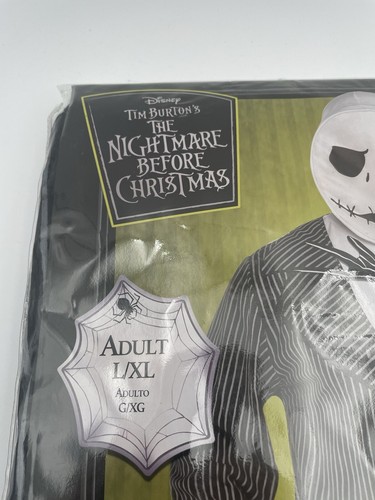 Jack Skellington Hoodie With Removable Mask BRAND NEW Nightmare Before Christmas - Picture 2 of 5