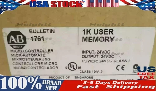 New  Sealed AB 1761-L16BBB MicroLogix 1000 16 Point Controller US Free Tax