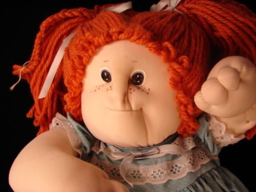 Vintage Handcrafted Red Headed Cabbage Patch Doll With Freckles - Picture 2 of 3