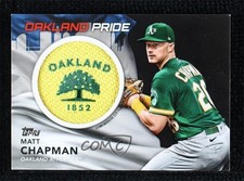 2022 Series 1 City Flag Commemorative Relics Black /299 Matt Chapman Patch 0r8j
