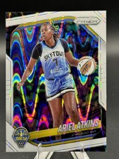 2025 Panini Prizm WNBA #13 Ariel Atkins White Seismic Prizms 2