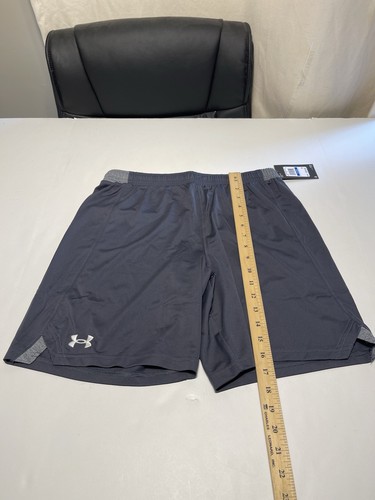 Boys' Under Armour Locker Shorts Dark Gray Loose Fit New - Picture 5 of 6