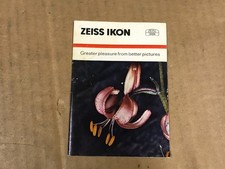 Vintage Zeiss Ikon Camera Accessories Catalog/Booklet