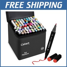 100 Colors Alcohol Art Markers  Carrying Case