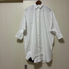 Tsumori Chisato Cat Button White Dolman Shirt Dress Size 2 Rare