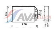 Wärmetauscher Innenraumheizung ** CLEVER FIT ** AVA Clever Choice AIA6393 für A6