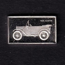 USA 1970s Franklin Mint Car Series 1925 Austin .925 Silver Mini Ingot